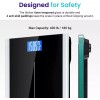 Digital Bathroom Scale for Body Weight LCD Display 6mm Tempered
