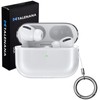 TALENANA For AirPods Pro 3ケース クリア TPU素材 金属カラビナ付属 落下防止 汚れ防止