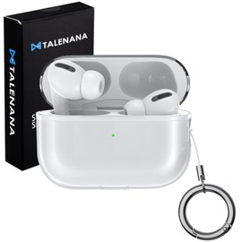 TALENANA For AirPods Pro 3ケース クリア TPU素材 金属カラビナ付属 落下防止 汚れ防止 キズ防止 かわいい AirPods Pro 3 case エアポッツプロ3 ケース 軽量 防塵 衝撃吸収 オシャレ 可愛い 透明