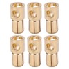 10 Pcs 6mm Banana Plug Gold Plated Male Connector Adapter