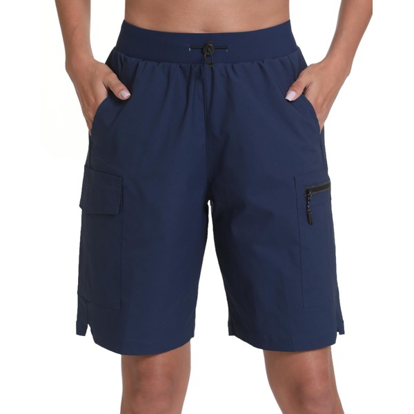 zsenoxaxi Women's Hiking Cargo Shorts Quick Dry Lightweight Shorts for