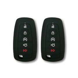 Autobase - Funda de silicona compatible con Ford Explorer Mustang Expedition Bronco F-150 Raptor Fusion F250 F350 F450 F550 Edge 2025 2024 | Accesorio para coche | Funda de protección para llaves 2