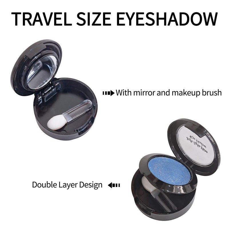 Erinde Grey Glitter Eyeshadow Palette, Matte Glitter Eyeshadow Palette, Waterproof