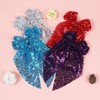 Xansema Big Glitter Hair Bows for Women Girls, Sequin Large