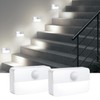AMIR 2 Pack Mini Motion Sensor Stair Light for Indoor,