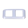 Rear Trunk Trailer Button Frame ABS Silver Trim Fit for
