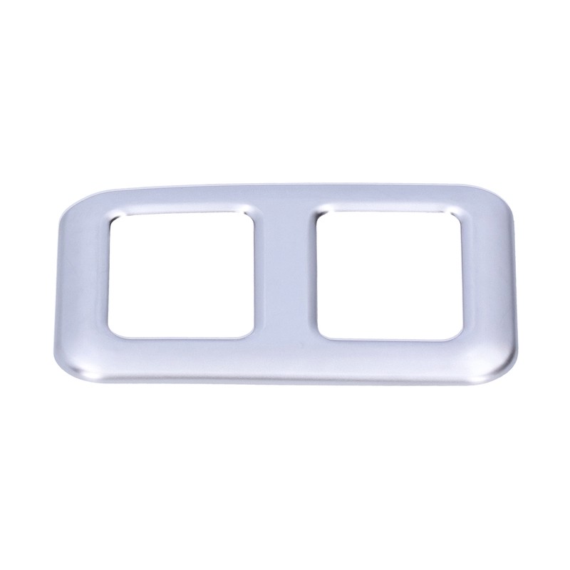 Rear Trunk Trailer Button Frame ABS Silver Trim Fit for