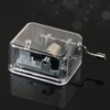 TOSAMZOO Mini Music Box Transparent Acrylic Hand - Cranked Music