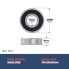 XIKE 6000-2RS Sealed Ball Bearings 10x26x8mm, Bearing Steel｜Pre-Lubricated｜Double Rubber Seals｜6000RS