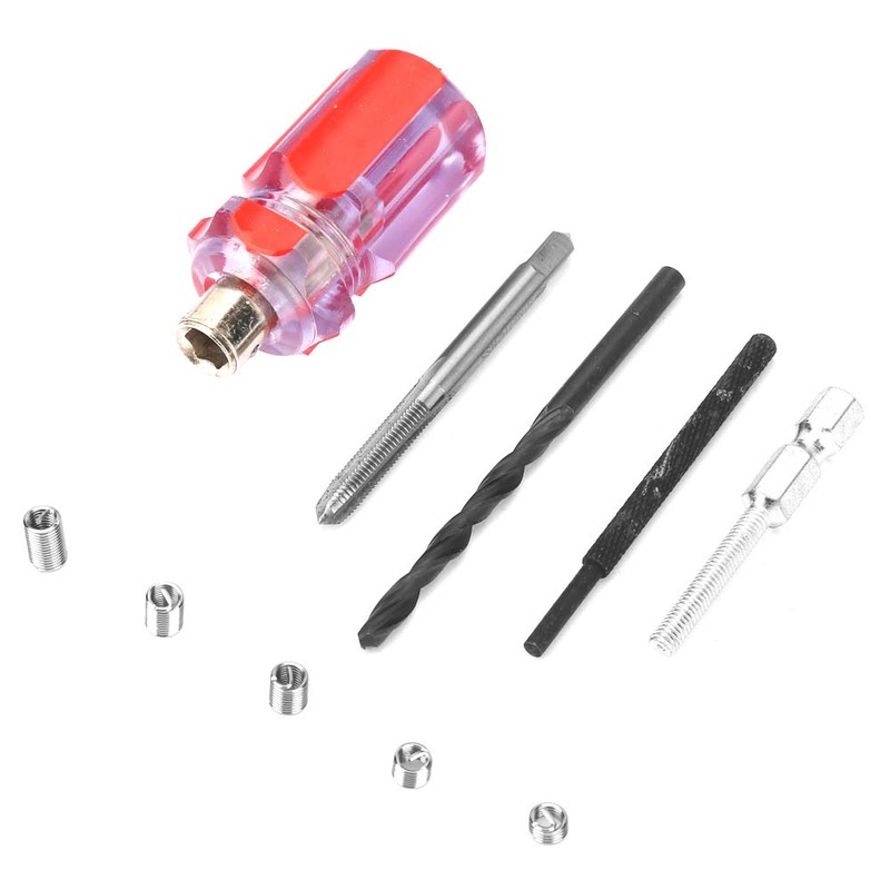 105Pcs Set Stainless Steel Wire Screw Sleeve Thread Repair Insert