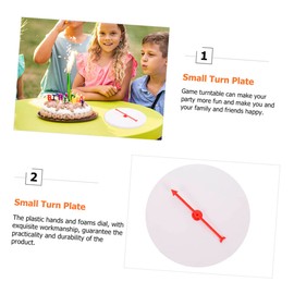 Kisangel Blank Prize Wheel for Parties Portable Lottery Turntable Game Dry Erase Wheel for Bingo and Fun Gatherings Compact Design Dial Smooth Pointer for Exciting Surprises