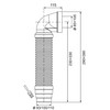Wirquin 70718863 Angled Toilet Pipe Suitable for Almost All Standing