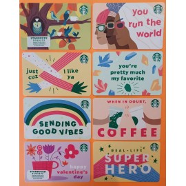 STARBUCKS CARDS 2021 " 8 CARDS" BRAND NEW ~ SUPER GREAT PRICE