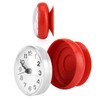 Cyrank Bathroom Clock, Mini Shower Clock, Wall Clocks with Suction