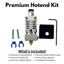 Voltage and More MK8 Metal Hotend Replacement Kit - Upgrade for 3D Printers - Creality Ender 3 / Ender 3 V2 / Ender 5 / CR-10