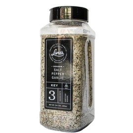 Livia's Salt Pepper Garlic Seasoning | Unlocks & Elevates Flavors of Steak, Chicken, Burgers & More | Kosher, Gluten-Free & MSG-Free | Award-Winning SPG Seasoning for Perfect Grilling, BBQ, 28.4 Oz