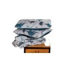 Kids Zone Dinosaurs Quilted Bedspread Set for Boys/Teens Blue Navy