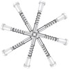 50 Pack Window Screen Plunger Latches with Caps, 5/32" X