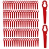 Amazleer 100 x Plastic Grass Trimmer Blades for Stihl Polycut