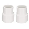 TOP-VIGOR 2Pcs PVC Reducing Coupling Hub by Hub 40mm X