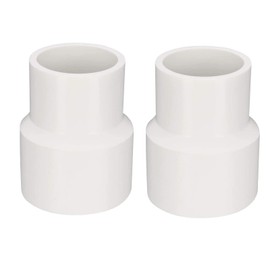 TOP-VIGOR 2Pcs PVC Reducing Coupling Hub by Hub 40mm X 32mm Pipe Fitting Adapter Connector, Duct Reducer Pipe Fitting for Water Supplies Build