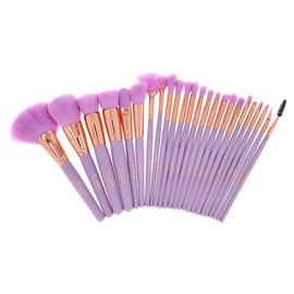 CLUX  Set de 24 Brochas de Maquillaje  Estuche Cilindrico Jumbo                                                                                       