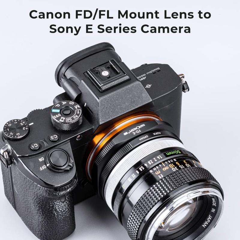 K&F Concept M13105 FD-NEX High Precision Lens Adapter Canon FD