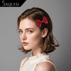 SXQLYH 6 Pieces Satin Bow Hair Clips, 3 Pairs Hair