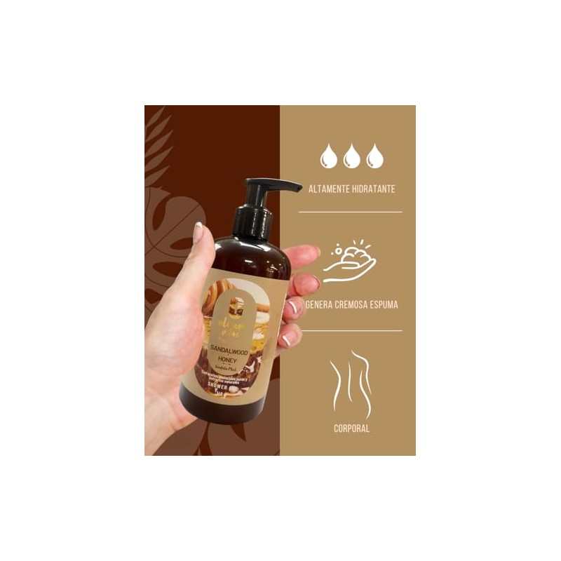 OLEUM VITAE Shower Gel. Gel de Ducha Sándalo Miel 360grs
