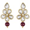 Aheli Crystal Pearl Long Collar con pendientes de caída Conjunto