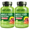 NATURELO NATURELO Teen Multivitamin - Whole Food Multivitamin - with Minerals for Teenage Boys & Girls - Supplement for Active Kids - Non-GMO - Vegan & Vegetarian - 60 Capsules (Pack of 2)