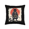 Samurai Cat Tee Ukiyo-E Vintage Art Japan Cat Retro Graphic