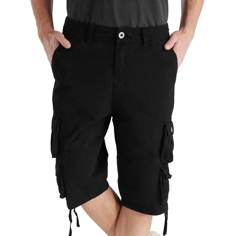 YGREYG Mens Cargo Shorts Long Capri Below The Knee Shorts