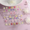2Pcs Summer Nail Art Stickers 5D Embossed Self-Adhesive Nail Decals
