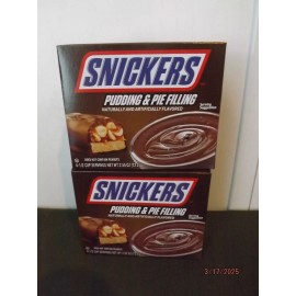 Snickers NEW Snickers Pudding/Pie Filling 2.55 oz--2 Boxes