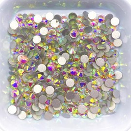 1440 Pieces Hotfix Crystal AB Rhinestones,Flatback Glass Crystal Rhinestone Gems for Decoration (AB,SS20)