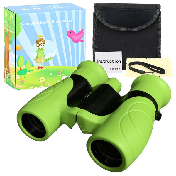 Binoculars for Kids 8*21 Magnification, Eye-friendly and Shockproof, Suitable for