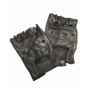safety experts Top Grain Leather Half Finger Gloves, Padded Palm,