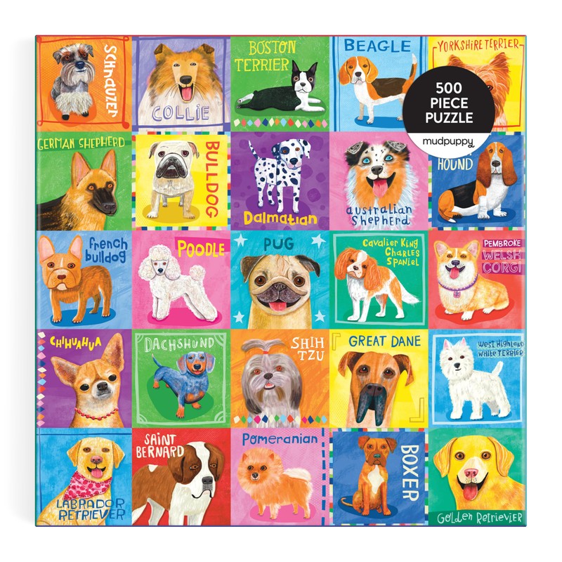 Dog Portraits 500 Piece Family Puzzle