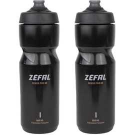 ZEFAL Sense Pro 80 x 2 Borraccia Bici Sport - Due Borracce Bici da Corsa MTB Gravel 800 ML - Borraccia Ciclismo - Premium e a Tenuta Stagna - Nero, 2 x 800ml