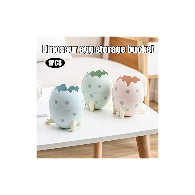 Arinda Trash Can Dinosaur Egg Desktop Storage Bucket Clamshell Large