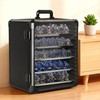 WELIDAY Miniatures Storage Case Miniatures Transport Case Aluminum Alloy Frame