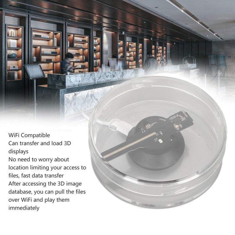 3D Hologram Fan 48 LEDs WiFi APP Remote Control Built