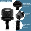 Stainless Knurled Fender Rear Seat Bolt Screw M6x1.0 Thread Quick