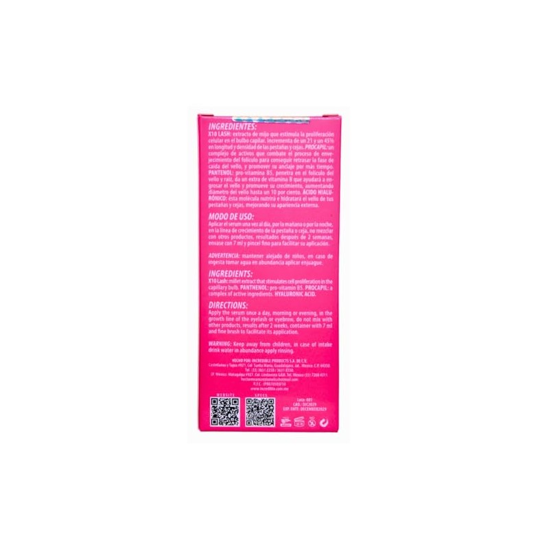 Pesta Lash Serum Suero para Crecimiento de Pestañas Cejas Volumen,