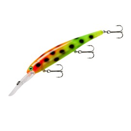Bandit Generator Multi-Species Minnow Jerkbait Glowing Fishing Lure, Fishing Accessories, Excellent for Bass and Walleye, 4 5/8", 3/4 oz, Haley's Chameleon