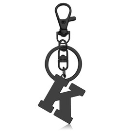Initial Letter Keychain Monogram Letter Keychain Letter K Alphabet Keyring for Handbag Wallet Purses Backpack Metal Letter Key Ring for Friends Colleague Stainless Steel Letter Pendant Car Keyring