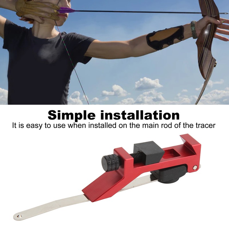 Recurve Bow Archery Clicker Aluminum Auxiliary Positioner Enhance Stability for
