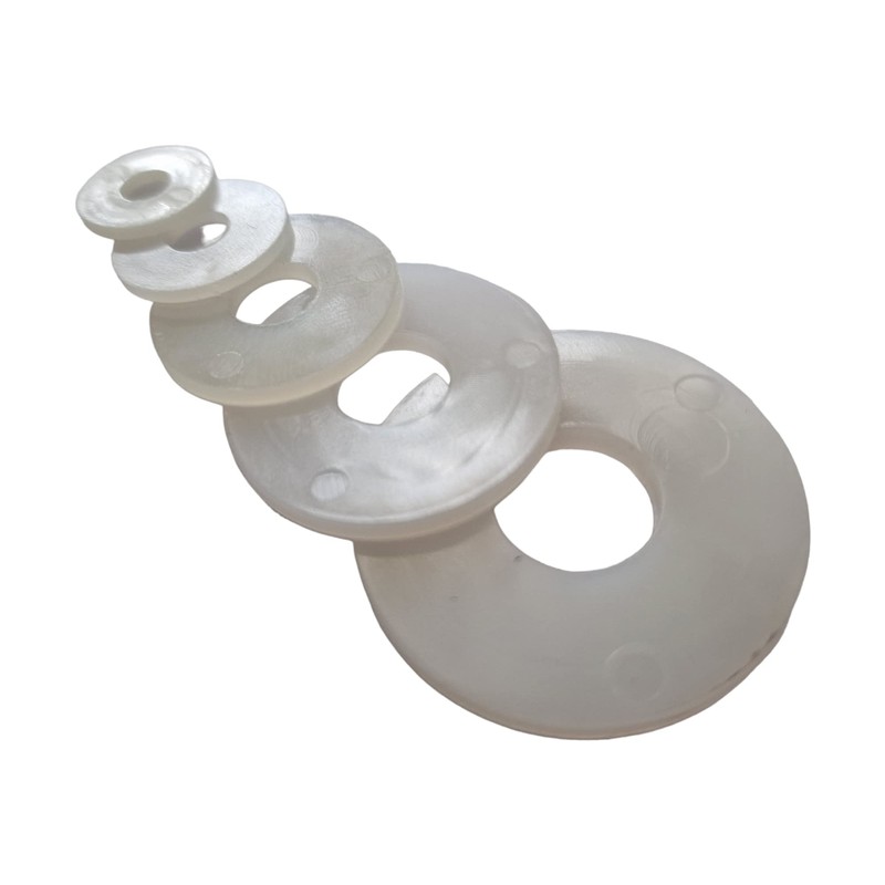 M8 X 25mm Nylon White Penny Washers Fender Repair Washer