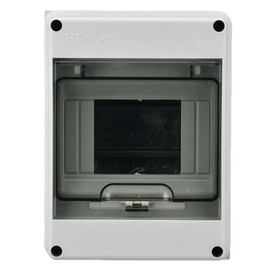 Surface-Mounted Fuse Box, 2/3/5 Way Power Switch Box with Transparent Waterproof Cover, Connection Distribution Box for Outdoor Electrics (HT-5 Way)